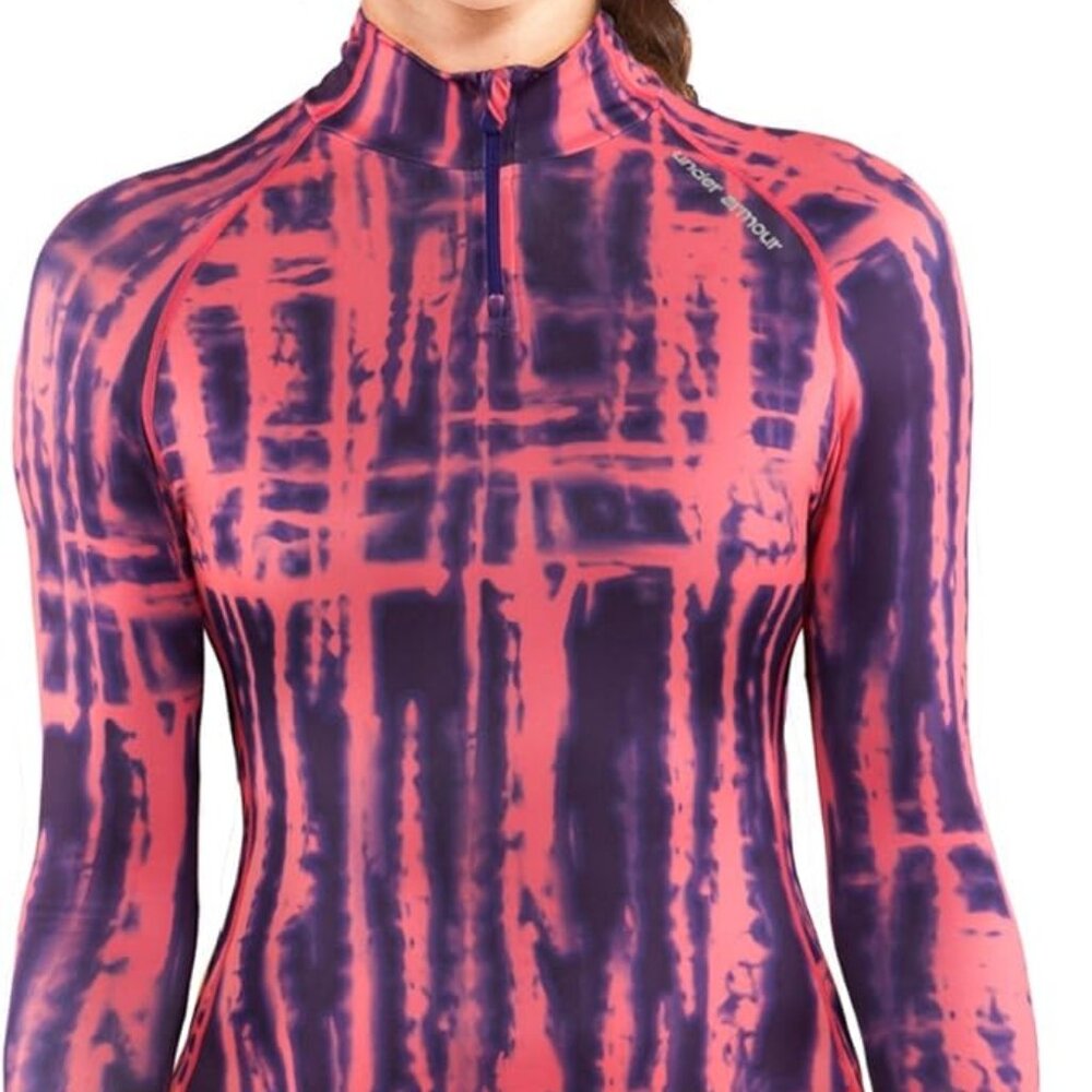 Under Armour Women Coldgear  Printed Fitted - Zip Size Medium
